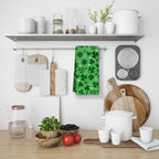 St Patricks Day Hand Towels for Bathroom, 2 Packs Lucky Clovers Fingertip - Image 4