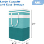 BlissTotes 3-Pack Laundry Basket, Freestanding＆Waterproof Laundry Hamper - Image 2