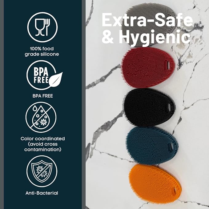 Silicone Sponge Dish Scrubber - Image 5