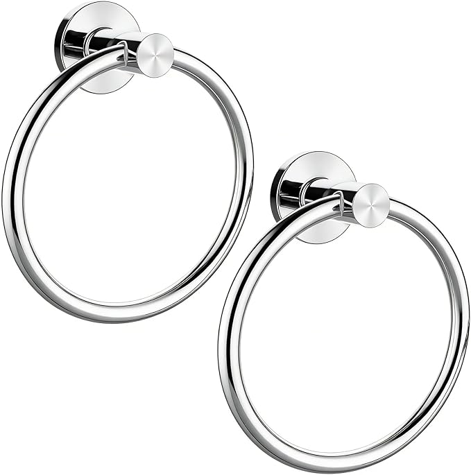 Towel Ring 2Pack, SUS304 Stainless Steel Hand Towel Holder by Z-TIISON