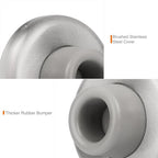 2 Pack Concave Wall Door Bumper Stop Brushed Satin Nickel – 2-1/2” Outside - Image 3