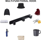 Coat Rack, Heavy Duty Stainless Steel 9 Tri Coat Hook Hanger, Wall Mounted Wall - Image 7