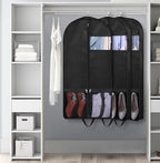 KIMBORA 43" Suit Bags for Closet Storage and Travel, Gusseted Mesh Hanging - Image 7