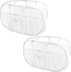 2 Pack Collapsible Laundry Baskets, Upgrade Pop Up Laundry Hamper by BATTOO