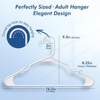 HOUSE DAY Plastic Hangers 50 Pack - Image 2