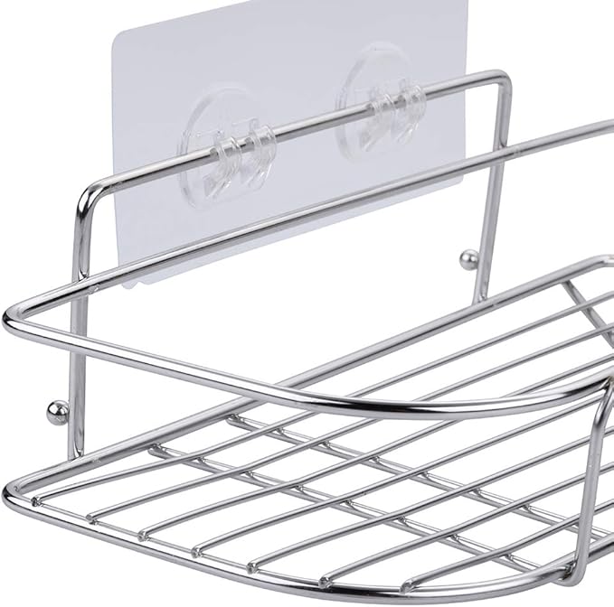 LAIGOO 8 Pcs Replacement Corner Shower Caddy Adhesive Hook Stickers, No - Image 2