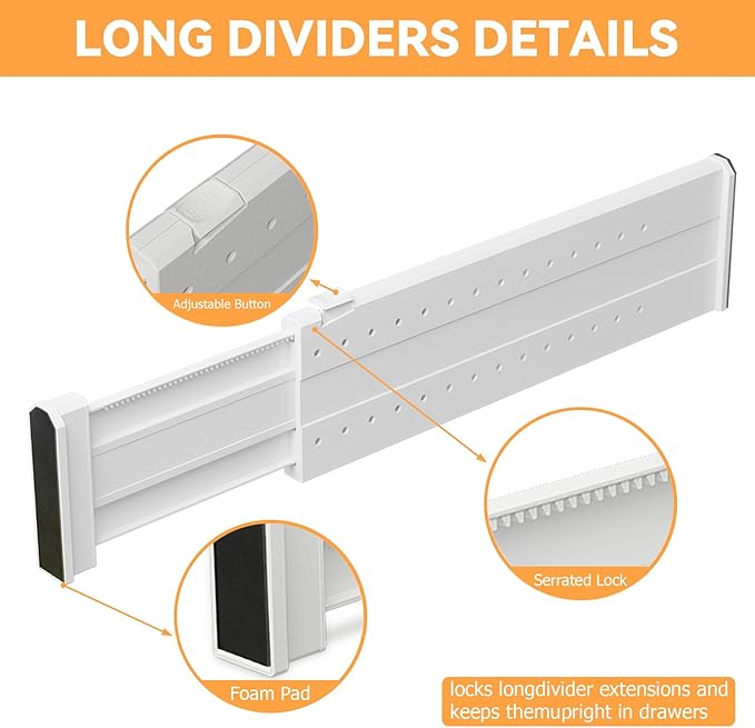 REBECAT 12 Pack Drawer Dividers - Image 7