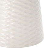 Safavieh Castle Gardens Collection Daphne White Glazed Ceramic Garden Stool - Image 7