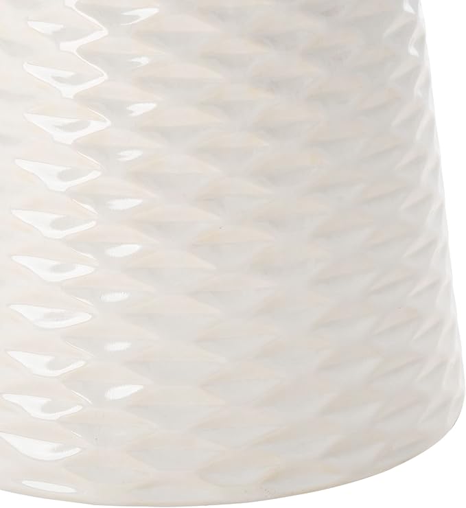 Safavieh Castle Gardens Collection Daphne White Glazed Ceramic Garden Stool - Image 7
