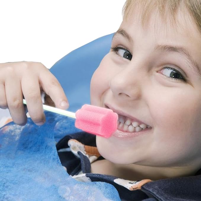 Disposable Oral Care Swabs-Untreated Mouth Cleaning and Care Sponge Swabsticks - Image 3