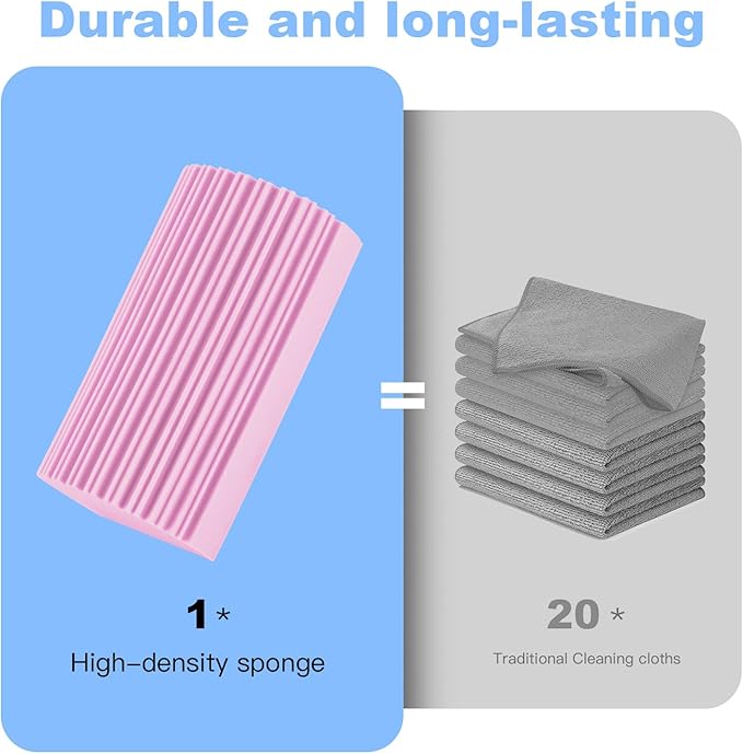 4 Pack Damp Clean Duster Sponge, Magic Sponge Eraser - Image 2