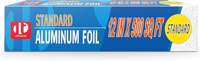 Standard Aluminum Foil 12" x 500 Sq Ft by miktomeh