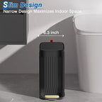 Small Bathroom Trash Can with Air Freshener Soft Close Lid, 6 Liter/ 1.6 Gallon - Image 5