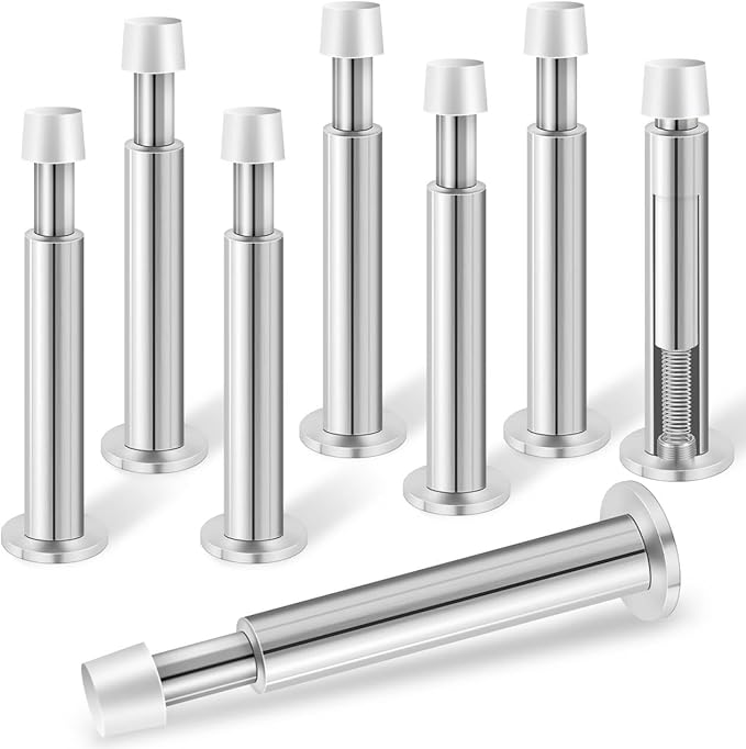 KOLAKO Door Stoppers for Wall, 8 Pack Door Stops, Long Spring Door Stopper by KOLAKO