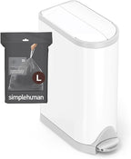 simplehuman Code L 40 Count, Genuine Custom Fit Liners, Drawstring Trash Bags - Image 4