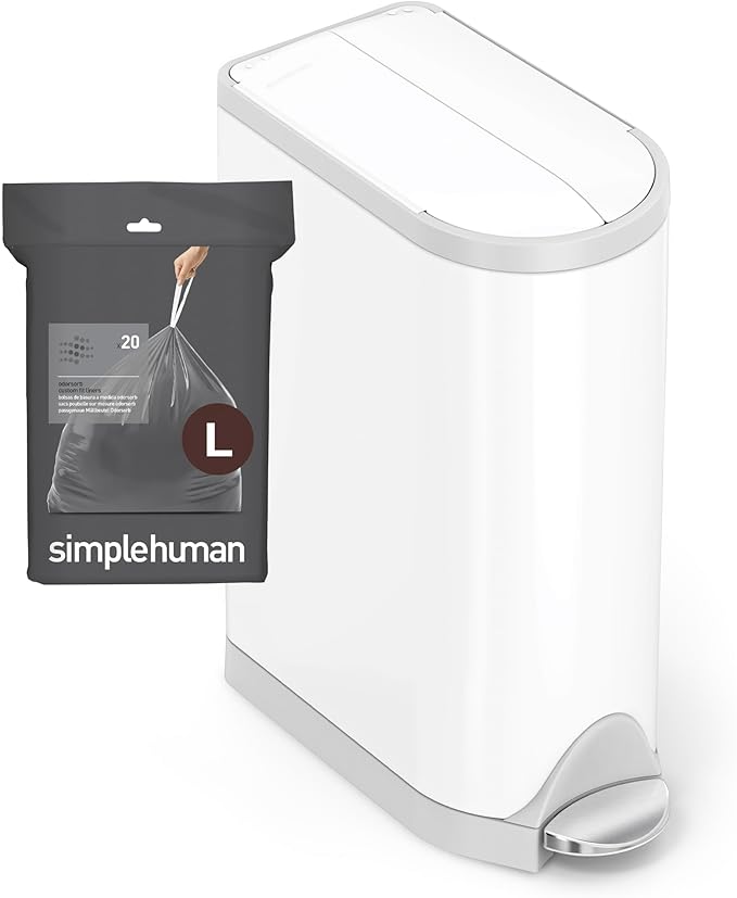simplehuman Code L 40 Count, Genuine Custom Fit Liners, Drawstring Trash Bags - Image 4
