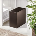 mDesign Small Steel Rectangular 2.4 Gallon/9.1 Liter Trash Can, Waste Basket - Image 2