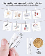 Mini Clothes Pins Wooden Colored Small White Clothespins - Image 4