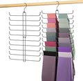Leggings Hangers for Closet, Metal Yoga Pant Legging Organizer Holds 20 Leggings by OMHOMETY