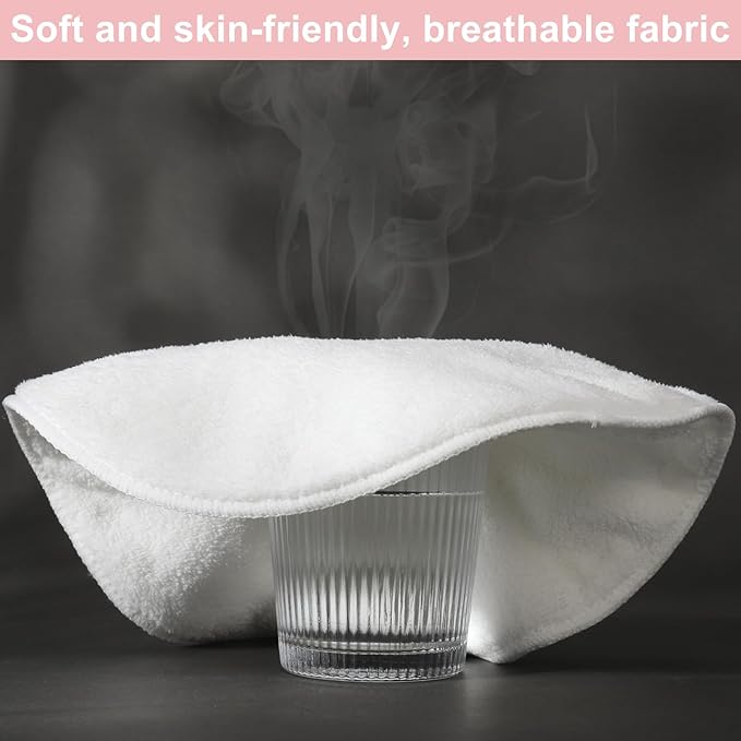 Face Steaming Towel, 4 Pack Reusable Face Towel Cold Hot Compress Facial - Image 6