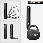 2 Pcs Folding Coat Hooks, 4.33 in Extended Foldable Black Wall Hooks Heavy Duty - Image 4