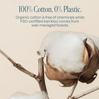 Cliganic Organic Bamboo Cotton Swabs, Chlorine-Free Hypoallergenic, Gentle & - Image 5