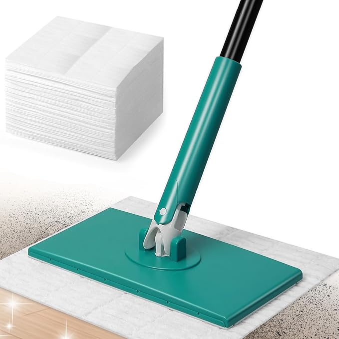 Sweeper Mop for Floor Cleaning Pet Hair Removal, Disposable Dust Dry Mop by VOUBIEN
