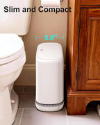 3 Gallon Slim Small Bathroom Trash Can - Image 2