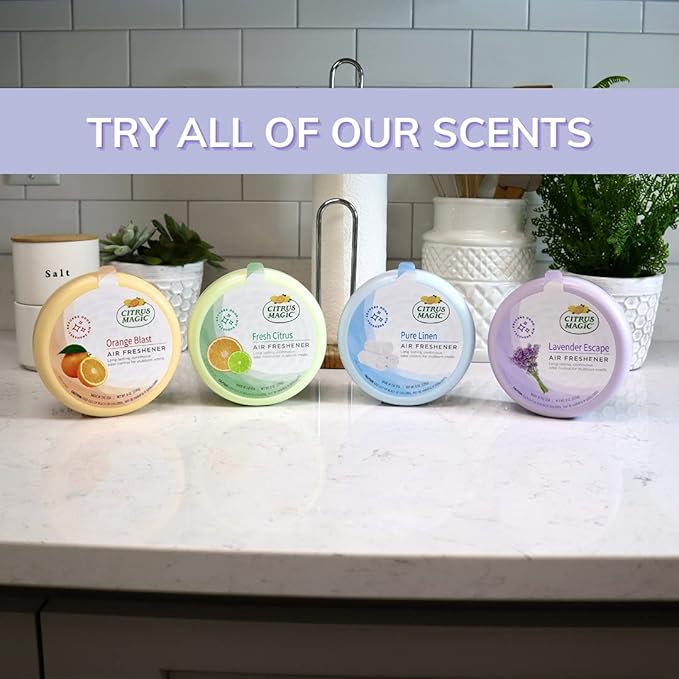 Citrus Magic Odor Absorbing Solid Air Freshener, Fresh Citrus - Image 8