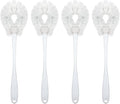 LOLA Toilet Bowl Brush w/Curved Head, 4 Pack, Coated Wire, Durable Poly Bristles by LolaProducts