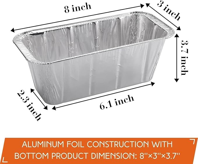 100-Pack Drip Pans Liners for Blackstone Griddle Accessories, Aluminum Foil Pan - Image 2