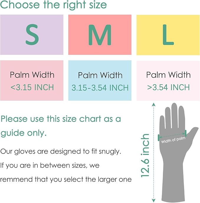 12 Pairs Rubber Cleaning Gloves - Image 3