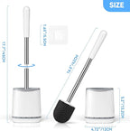 TRENTI Toilet Brush, Toilet Brush and Holder Set, Bristles Toilet Bowl Brush - Image 7