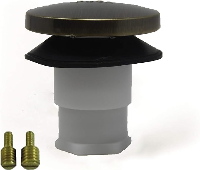 Universal Toe Touch Bath Tub/Bathtub Drain Stopper Includes 3/8" and 5/16" by PermaFLOW