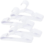 40 pcs White Baby Nursery Closet Hangers, Non-Slip Laundry Infant Pant Hanger by VIIBASE