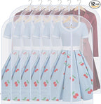 Garment Bags for Hanging Clothes Suit Bags for Closet Storage Plastic by UOUEHRA