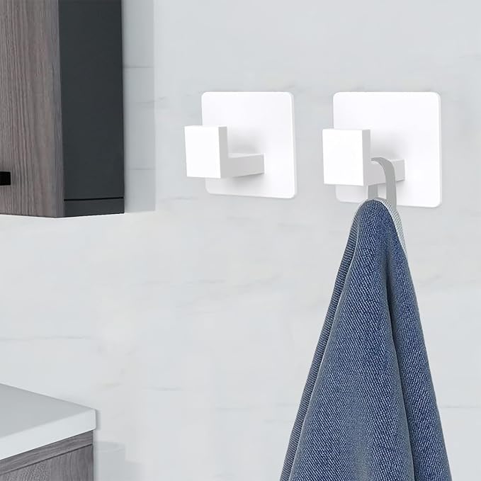 VAEHOLD Wall Towel Hooks, Heavy Duty Sticky Holder Waterproof Towel Hooks - Image 3