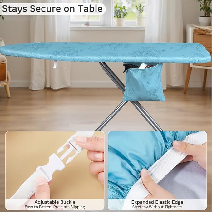 FIOBEE Ironing Board Cover and Pad Extra Thick Iron Board Pad - Image 4