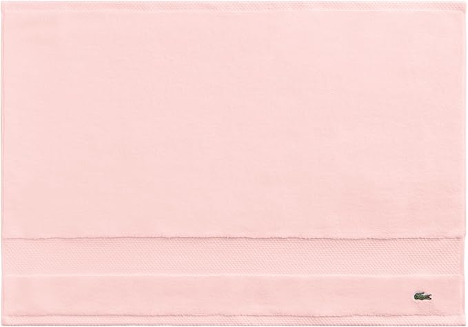 Lacoste Heritage 100% Supima Cotton Tub Mat, Light Pink, Premium Super Soft by LACOSTE