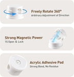 AGPTEK 8 Pack Magnetic Cable Clips, Upgraded 360° Rotatable Cord Holder Clips - Image 3
