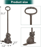 Sungmor Portable Door Stopper Wedge, 21.6" Tall Lovely Cat Door Holder - Image 7