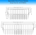 Orgneas Freezer Baskets for Chest Freezer, Capacity Expandable Deep Freezer - Image 5