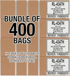 Aluf Plastics 56 Gallon 1.2 MIL Black Heavy Duty Trash Bags - Image 8