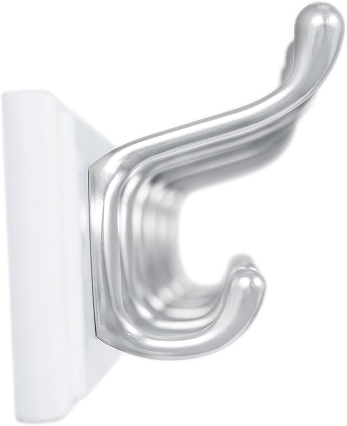 BIRDROCK HOME Oval Hook Coat and Hat Rack | 6 Hooks | Wall Mount | White Finish - Image 7