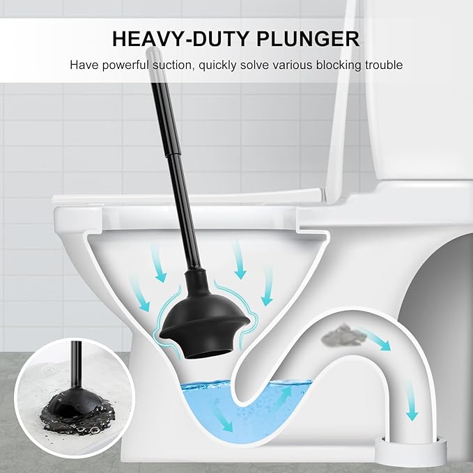 SetSail Toilet Brush and Plunger Set, Toilet Plungers - Image 4