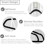 MIZGI Premium Velvet Hangers Pack 30 Pcs Heavyduty - Image 3