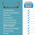 Wonder Hanger Max 20-Pack Space Saving Hangers, Reinforced Hooks Swivels 360° - Image 5