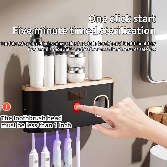 Toothbrush Holders for Bathrooms, Toothbrush Holder Wall Mounted - Image 3