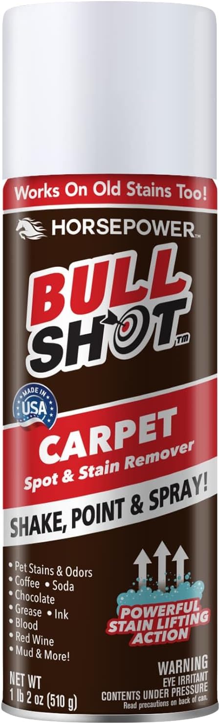 Horsepower Bull Shot Carpet Spot & Stain Remover, AS SEEN ON TV, Made In USA by Horsepower