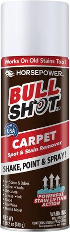 Horsepower Bull Shot Carpet Spot & Stain Remover, AS SEEN ON TV, Made In USA by Horsepower